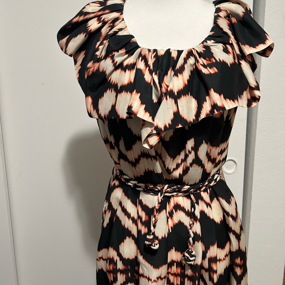 Ulla Johnson Black and Cream Maxi Dress - Picture 4 of 10